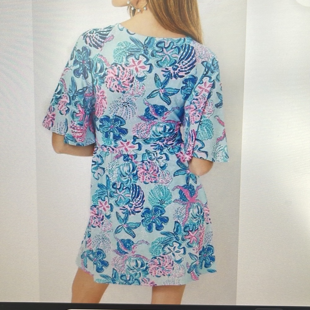 Lilly Pulitzer minka skirted romper small NWT BAHAMAS BEACHCOMBER - Picture 5 of 6